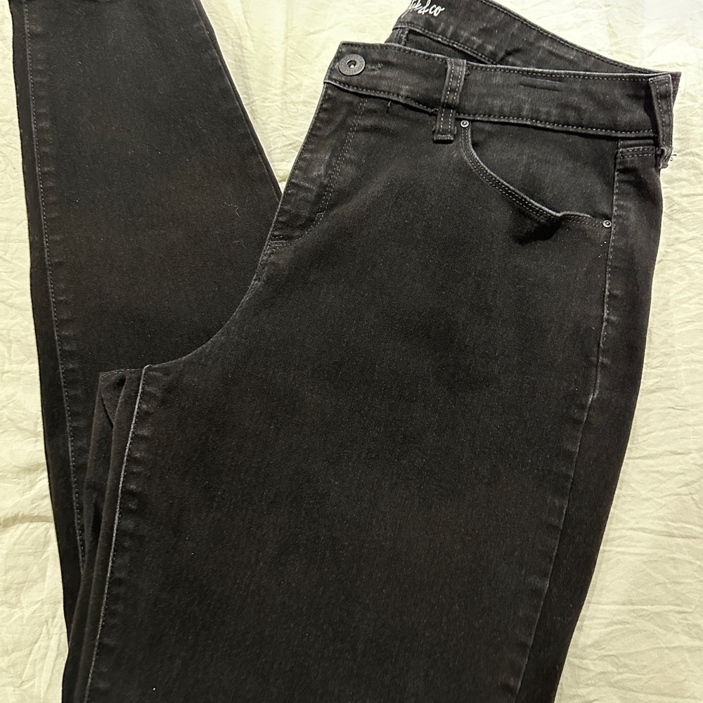 Style & Co Curvy Skinny Leg Jeans Size 14L Black